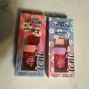 Ioni Glow Getter Glossy Lip Balm Pop Lip Glosses Pomegranate and Grapefruit